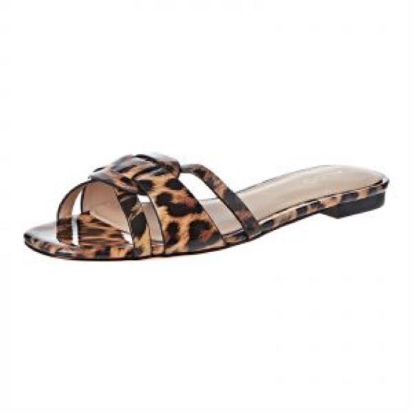 ALDO Astirassa Sandals Slides Patent Animal Print - Picture 11 of 11